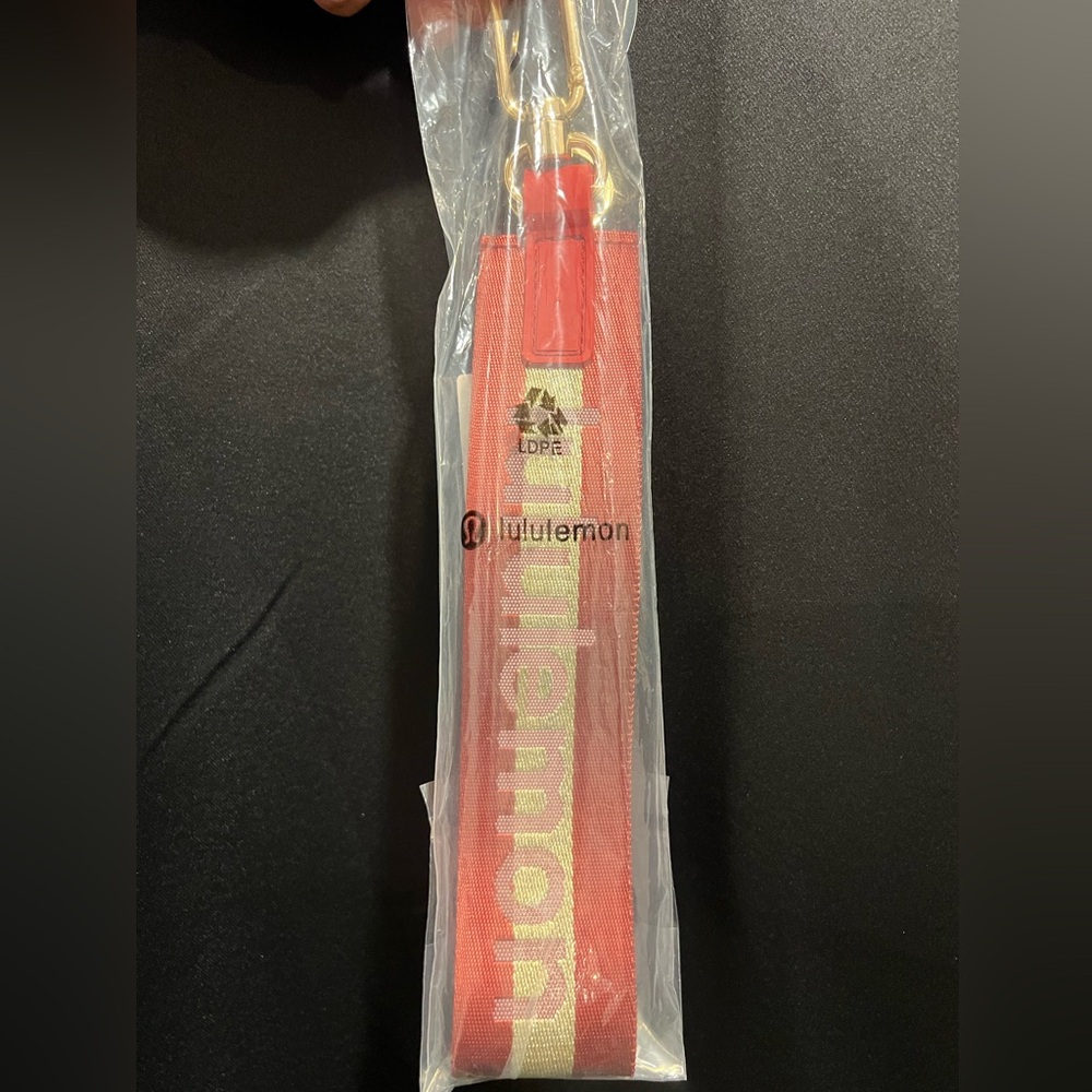 lululemon athletica Red and Gold Key Holder